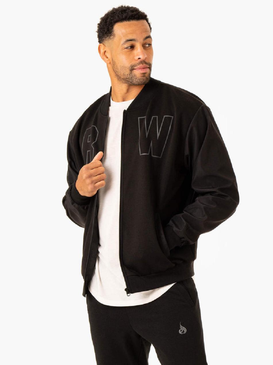 Black Men's Ryderwear Heritage Bomber Jackets | 92EW90146