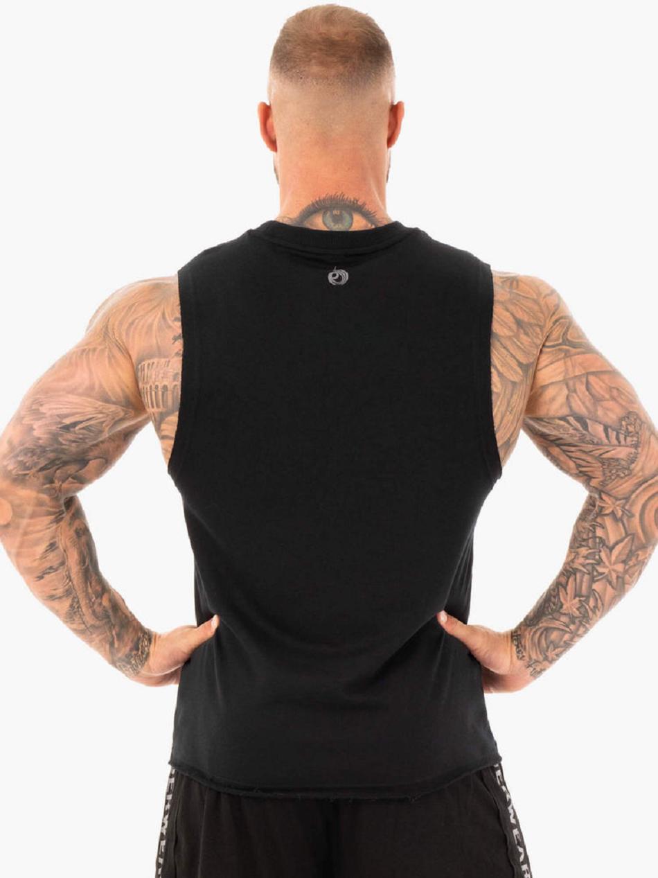 Black Men's Ryderwear Performance Baller Tank Top | NF8385351