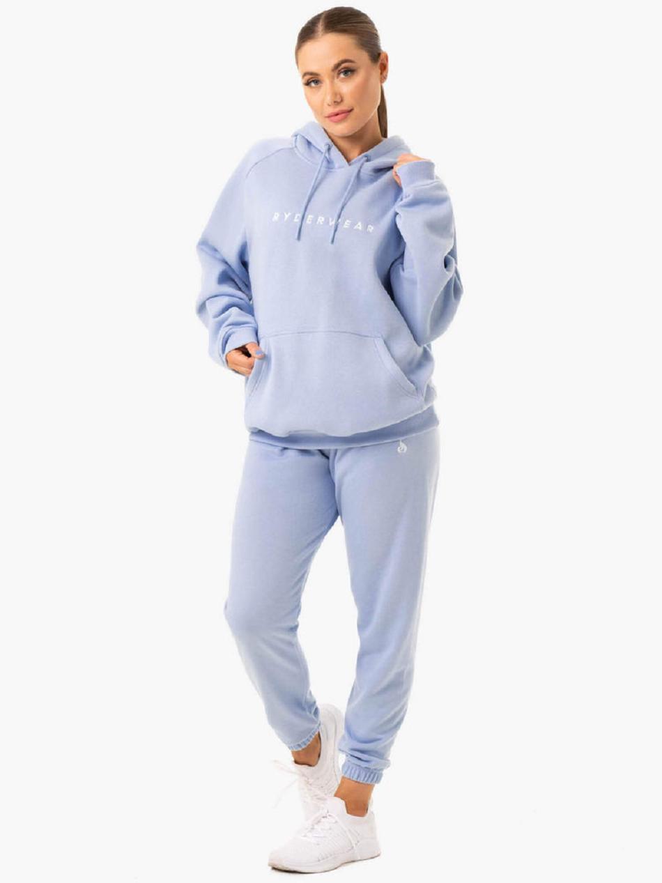 Blue Women's Ryderwear Off-Duty Fleece Track Pants | 127Y71931