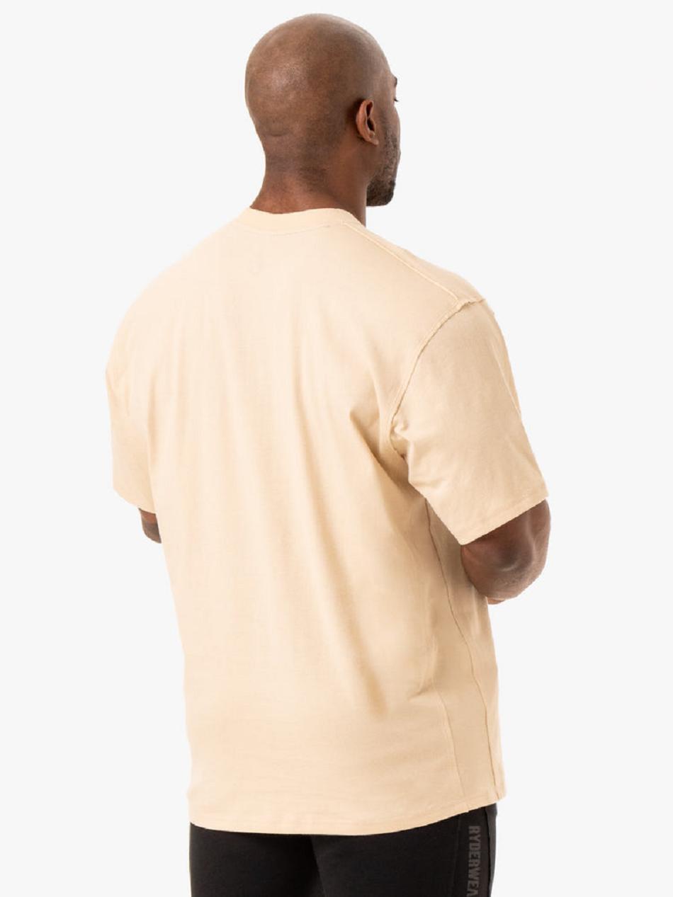 Brown Men's Ryderwear Force Oversized T-shirt | G5B50675