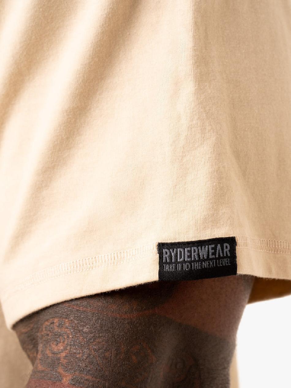 Brown Men's Ryderwear Force Oversized T-shirt | G5B50675