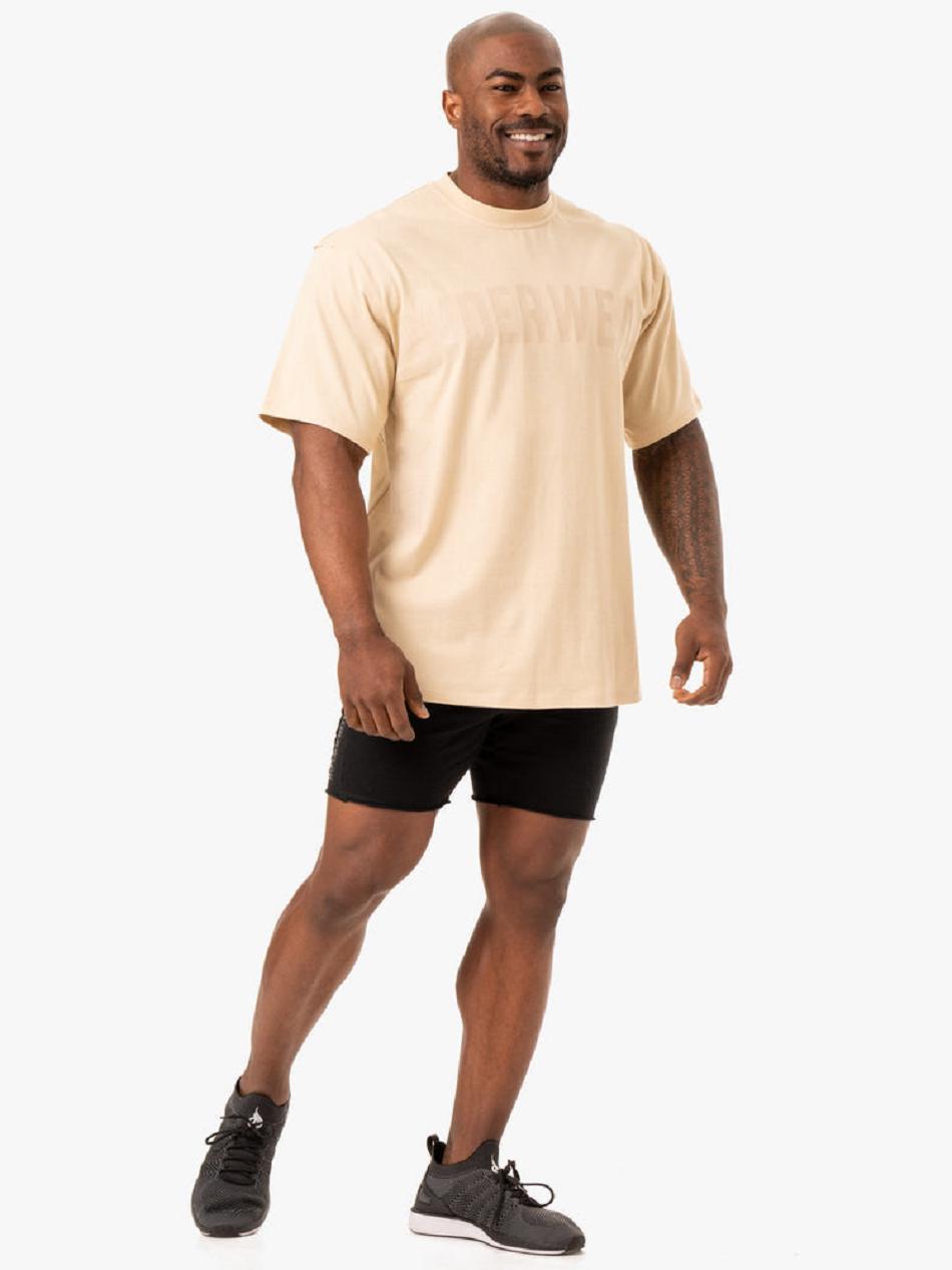 Brown Men's Ryderwear Force Oversized T-shirt | G5B50675