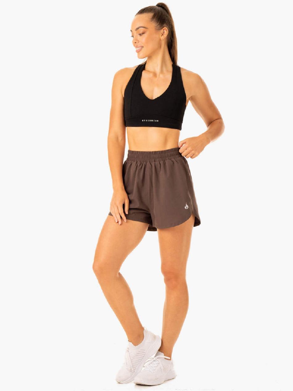 Chocolate Women's Ryderwear Element Training Shorts | 50RW92705