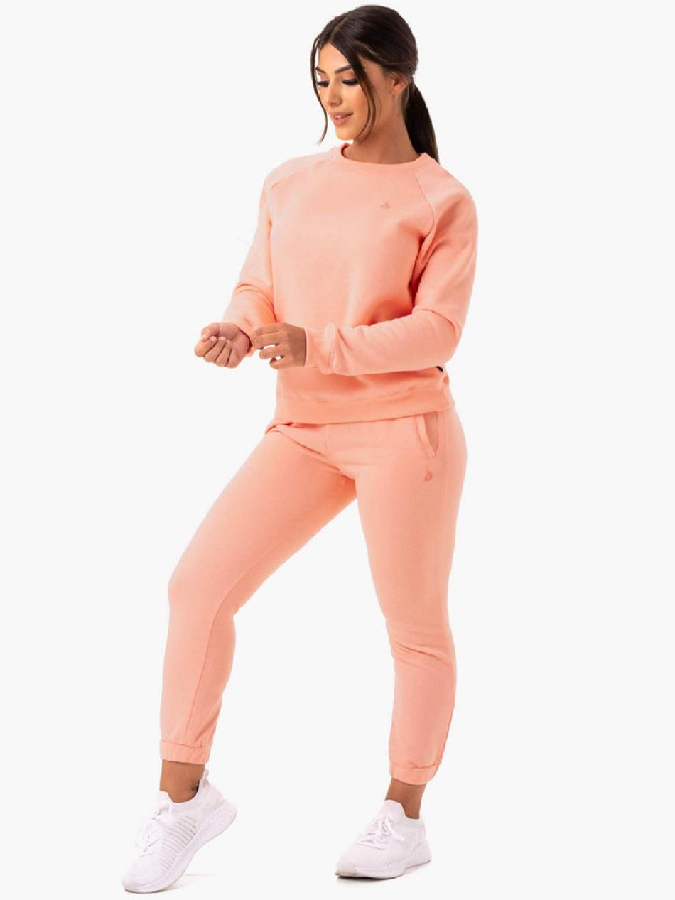 Coral Women's Ryderwear Adapt Boyfriend Sweater Trackset | 74RW72437