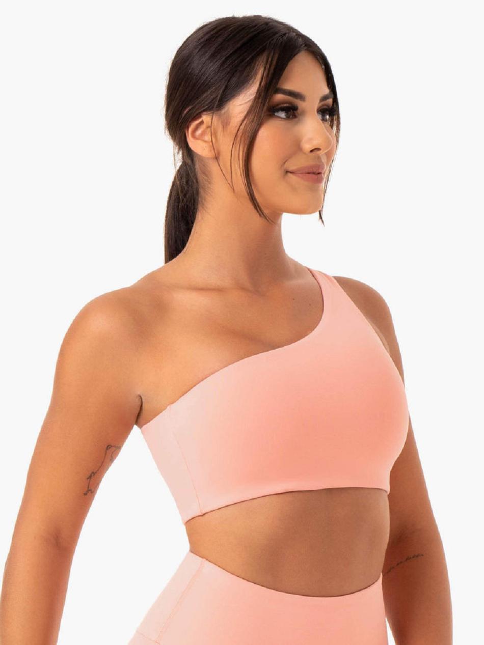 Coral Women's Ryderwear Adapt One Shoulder Sports Bras | 56SB92073