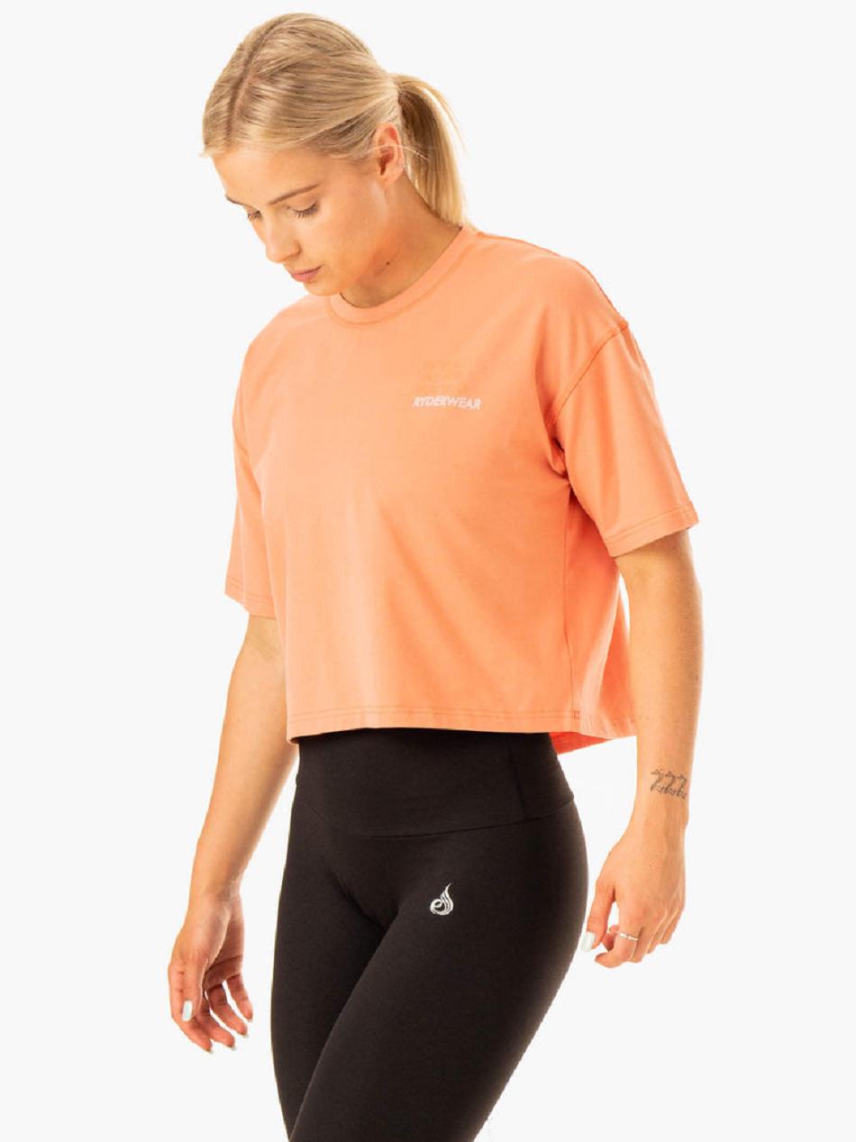 Coral Women's Ryderwear Edit T-shirt | RFD82906