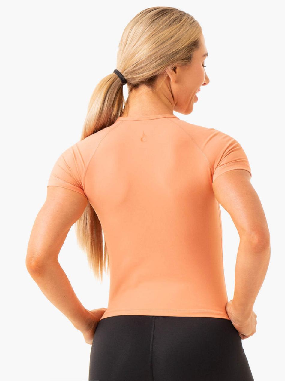 Coral Women's Ryderwear NKD Frame Fitted T-shirt | 70RW88535