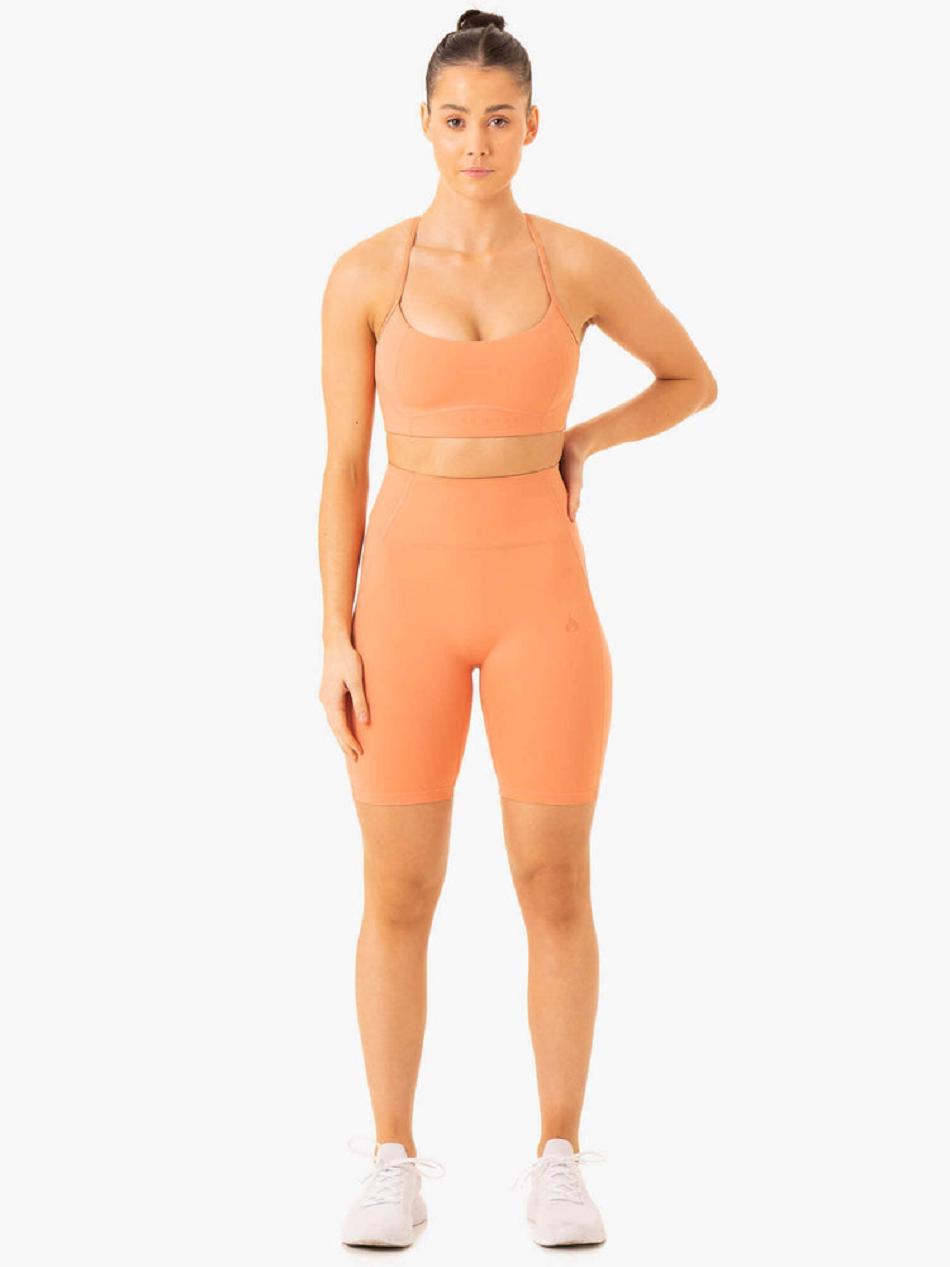 Coral Women's Ryderwear NKD Frame High Waisted Bike Shorts | G2T99526