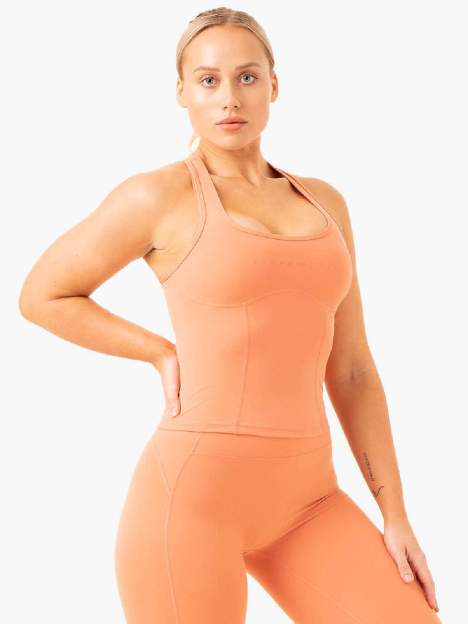 Coral Women's Ryderwear NKD Frame Tank Top | 116Y81549