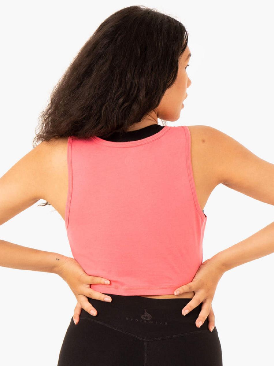 Coral Women's Ryderwear Replay Cross Over Tanks | GB6449252