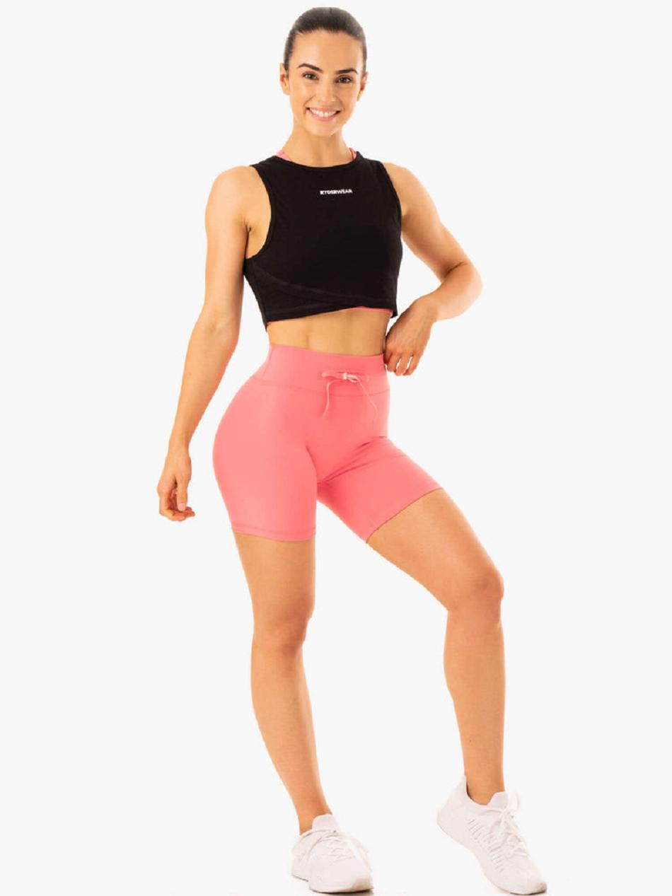 Coral Women's Ryderwear Replay High Waisted Shorts | SF4968219