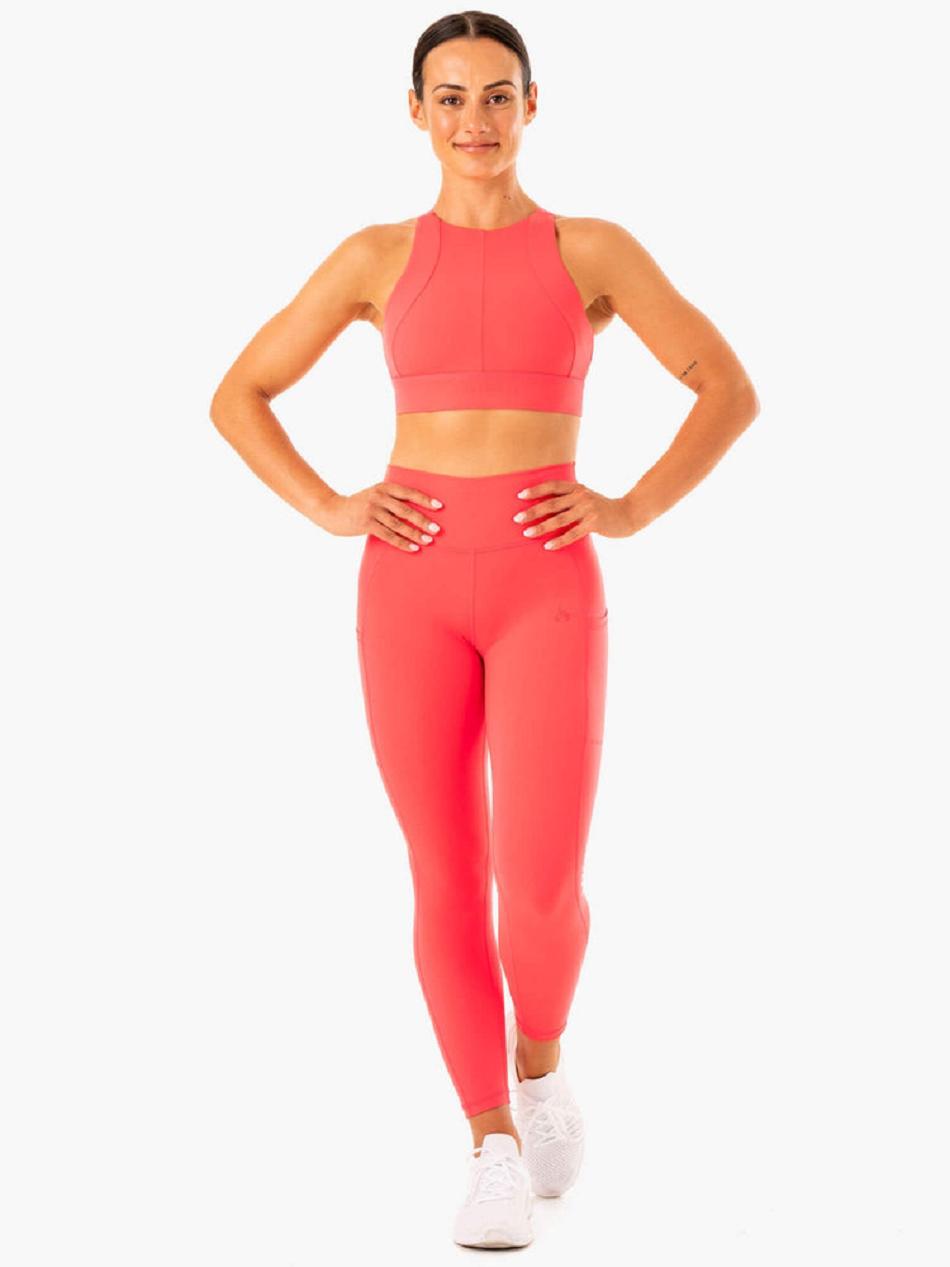 Coral Women's Ryderwear Reset High Impact Sports Bras | FG5267470