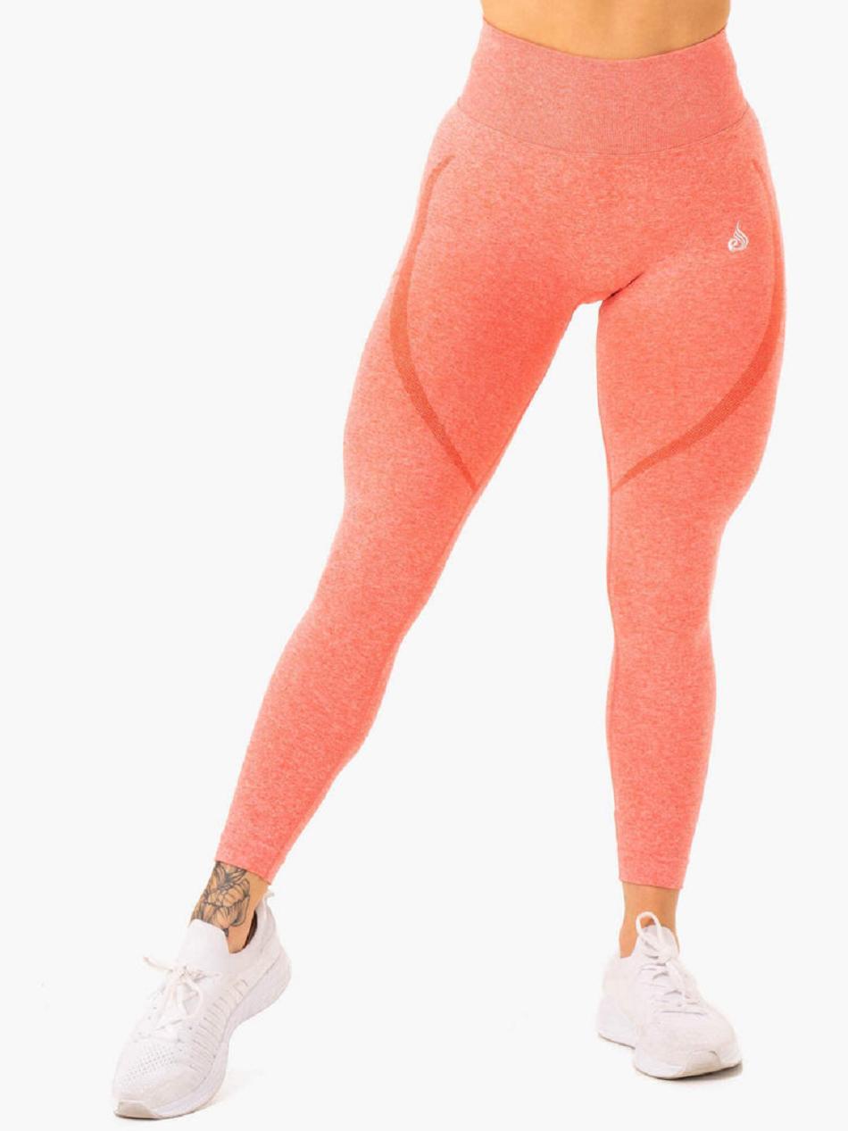 Coral Women's Ryderwear Sculpt Leggings Seamless | V8F31291