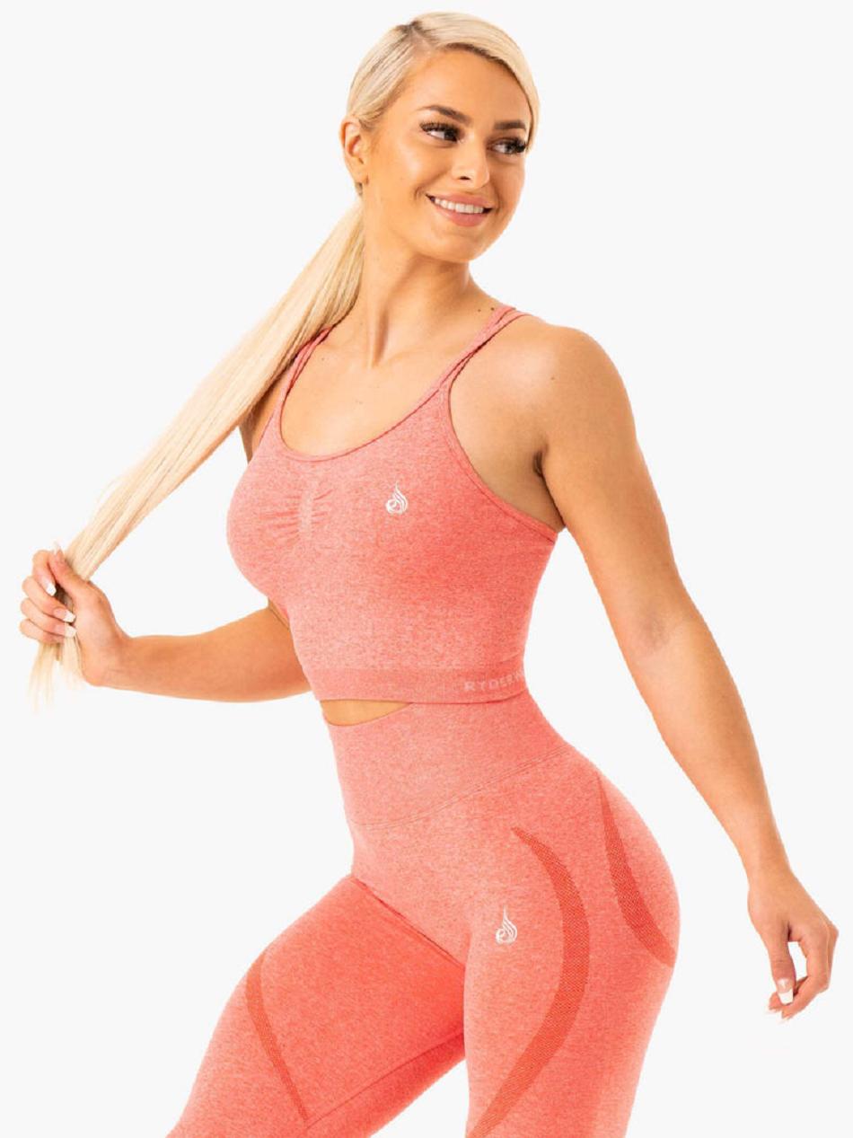 Coral Women's Ryderwear Sculpt Seamless Tank Top | 60RT34781