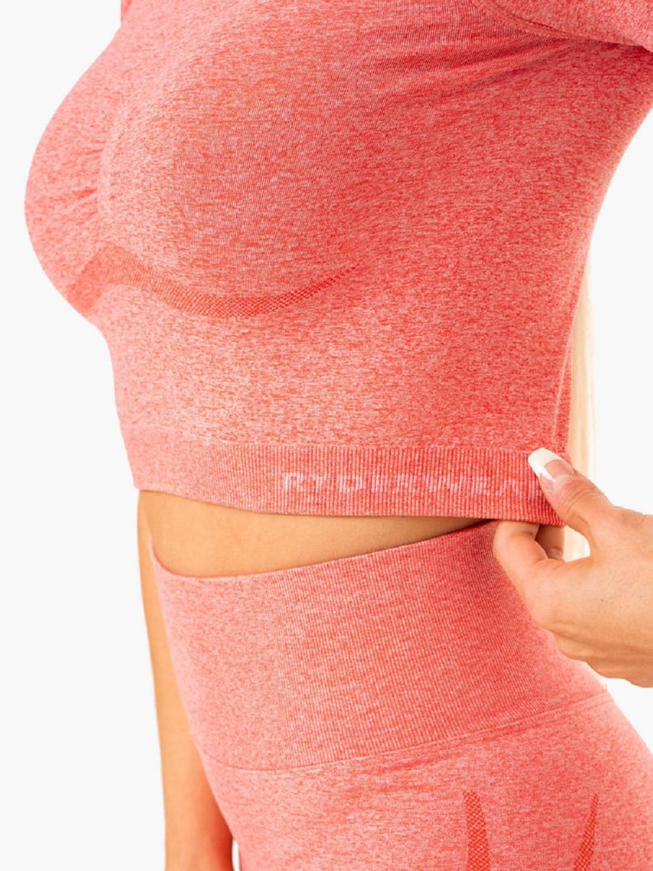 Coral Women's Ryderwear Sculpt Seamless T-Shirt Top | DF6029057