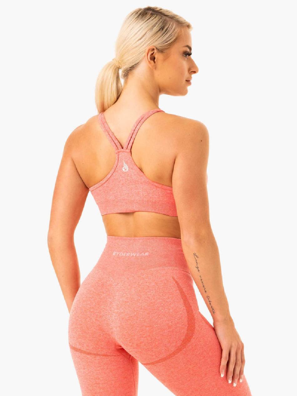 Coral Women's Ryderwear Sculpt Sports Bra Seamless | 141F88700