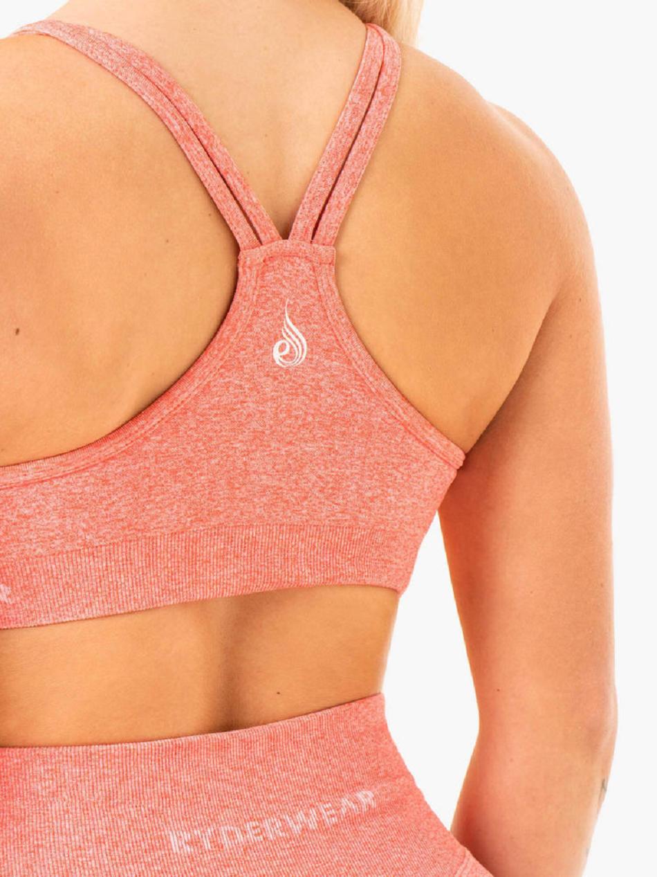 Coral Women's Ryderwear Sculpt Sports Bra Seamless | 141F88700