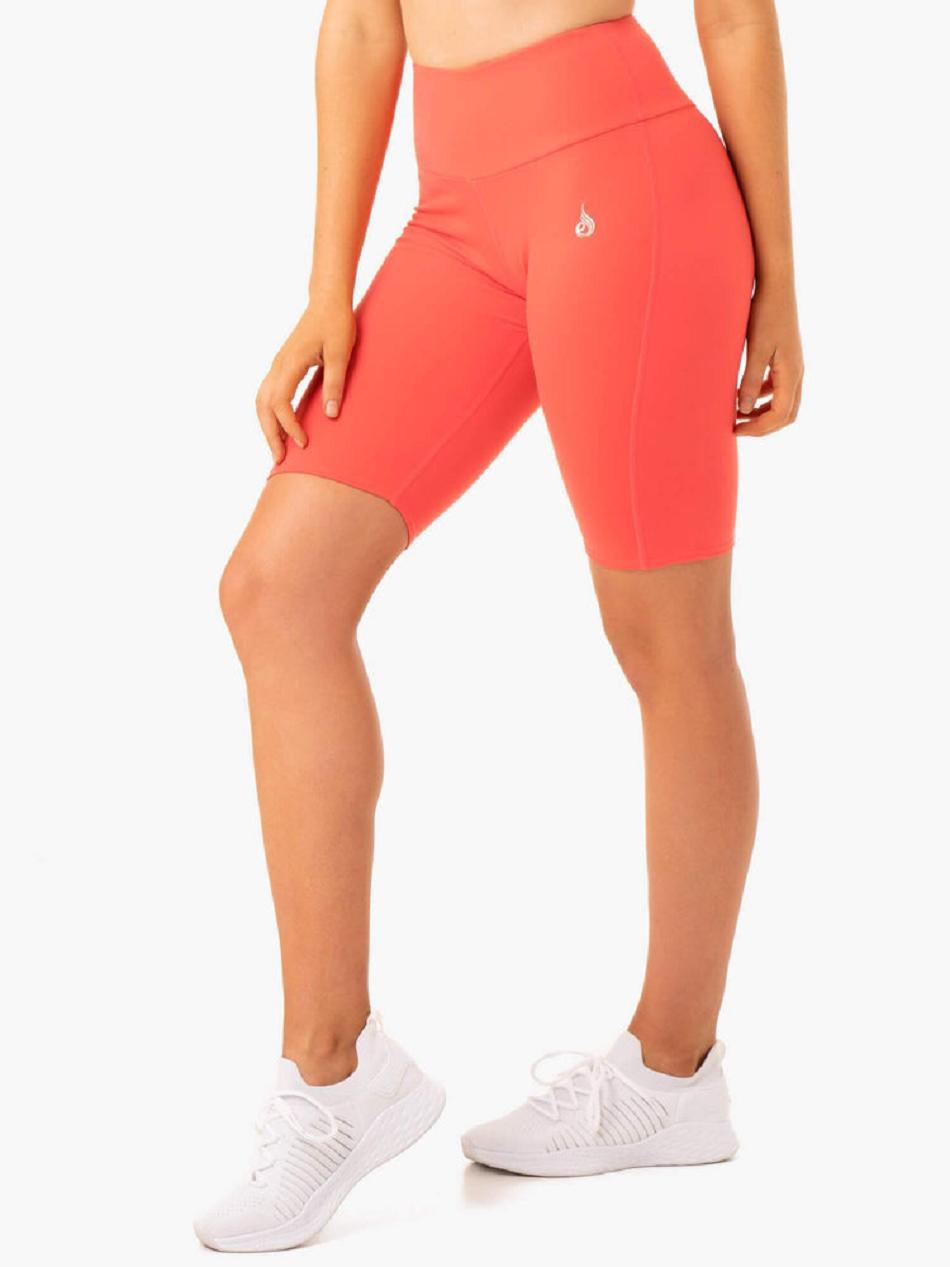 Coral Women's Ryderwear Staples Bike Shorts Scrunch Bum | 43NG17126