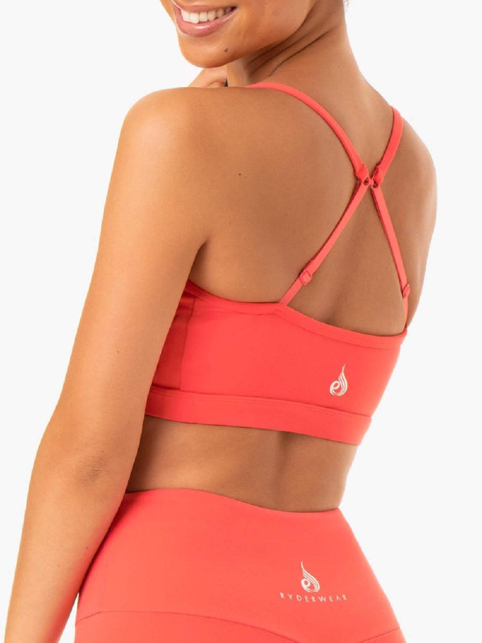 Coral Women's Ryderwear Staples Sports Bras | 54RT54091