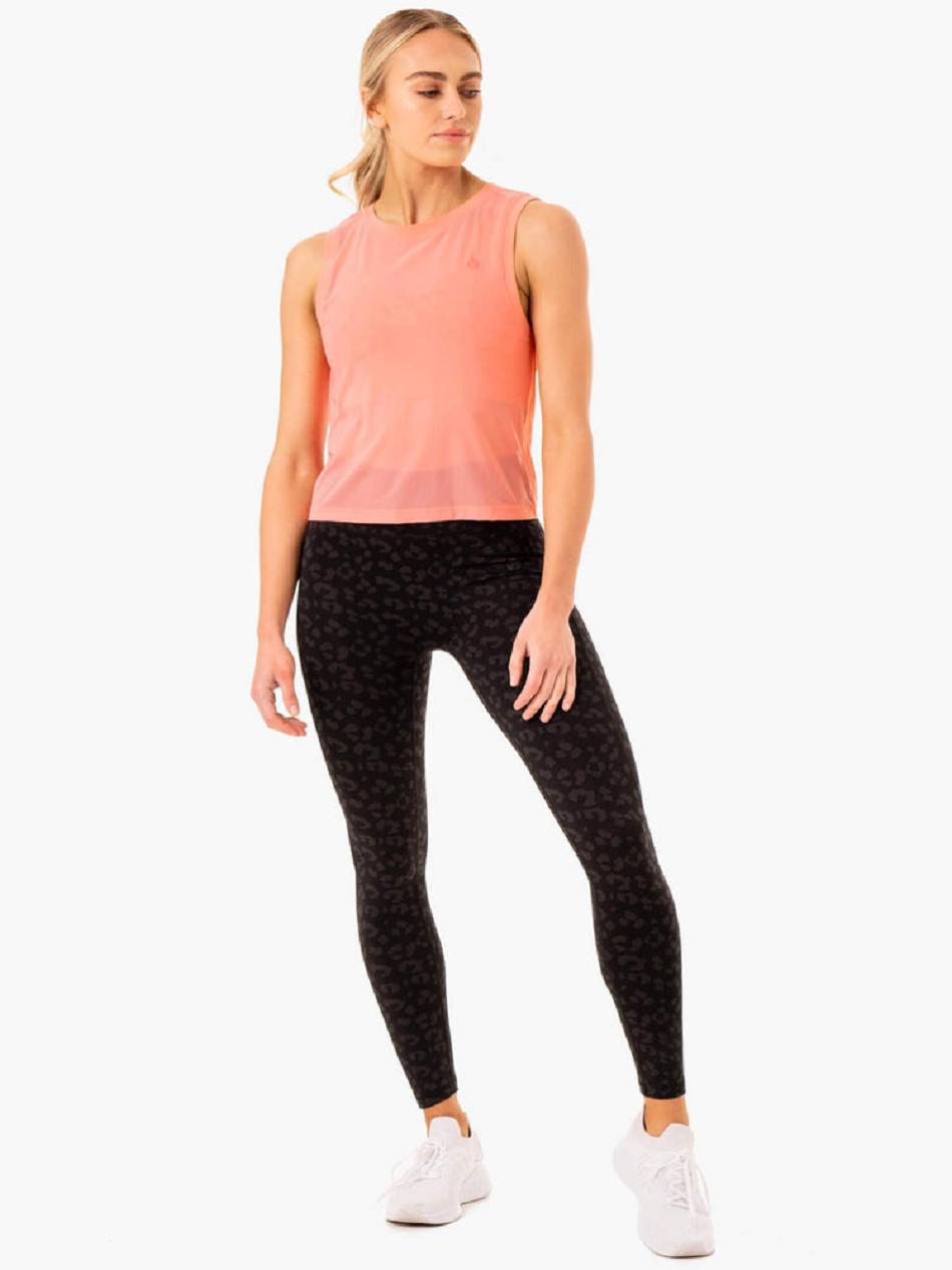 Coral Women's Ryderwear Ultra Mesh Tank Top | REH13326