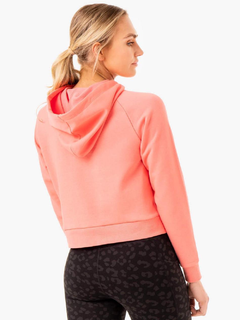 Coral Women's Ryderwear Ultra Pullover Hoodie | REH68453