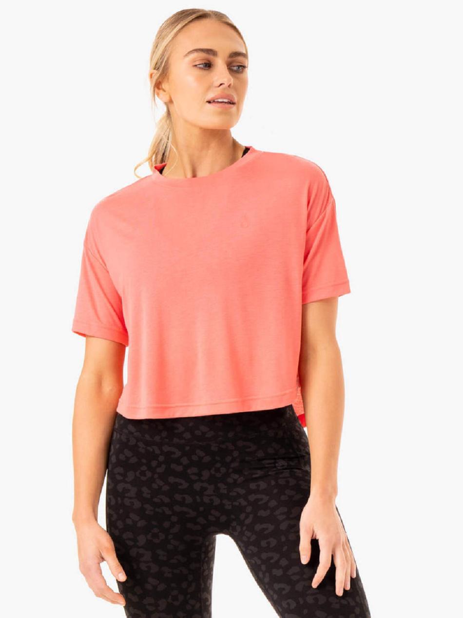 Coral Women\'s Ryderwear Ultra Scoop T-Shirt Top | TNTY49127