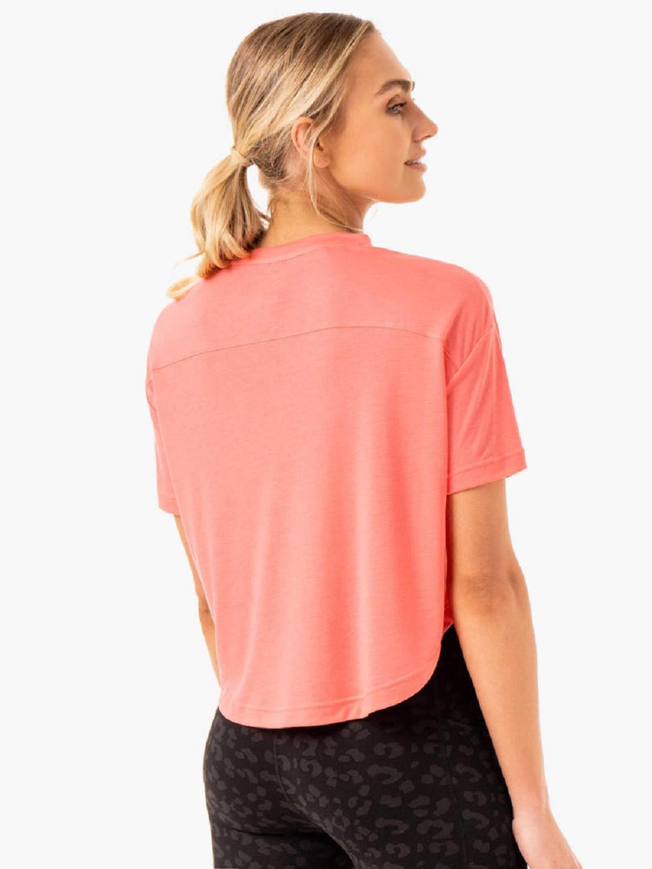 Coral Women's Ryderwear Ultra Scoop T-shirt | DF6921596