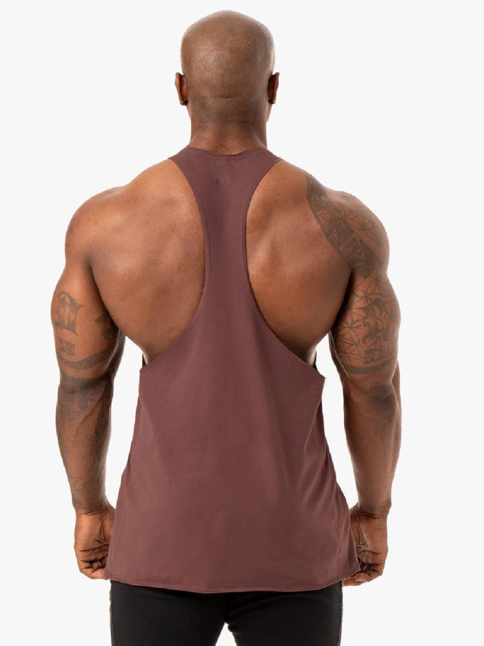 Dark Red Men's Ryderwear Force T-Back Stringers | 82RW52238