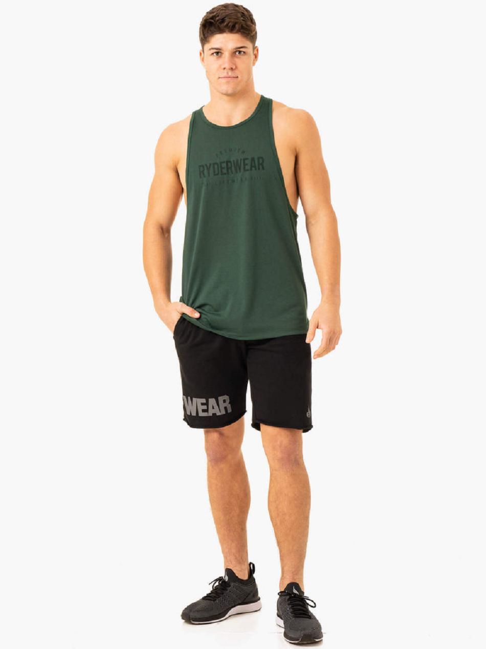 Green Men's Ryderwear Heritage Baller Tanks | 86GA52021