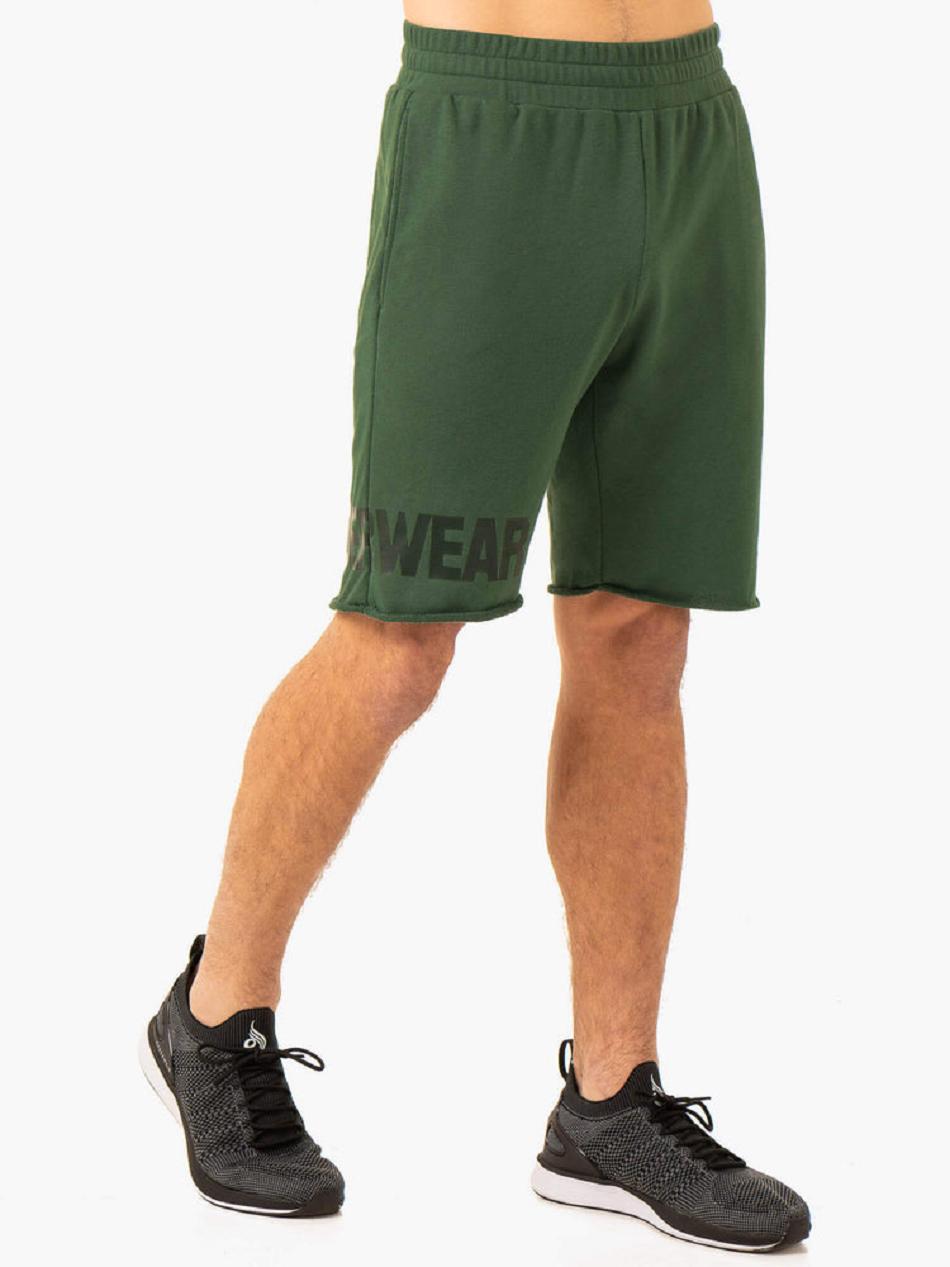 Green Men\'s Ryderwear Heritage Fleece Track Shorts Active Lounge | YGJ77982