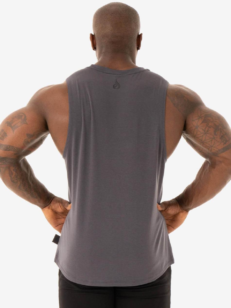 Grey Men's Ryderwear Core Baller Tanks | 80EW16806