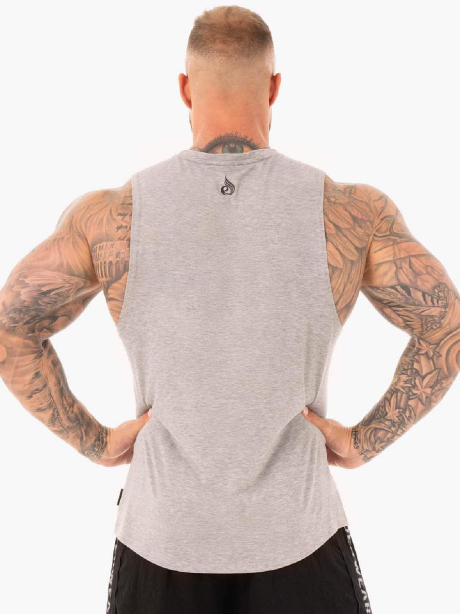Grey Men's Ryderwear Core Baller Tanks | ES8164085