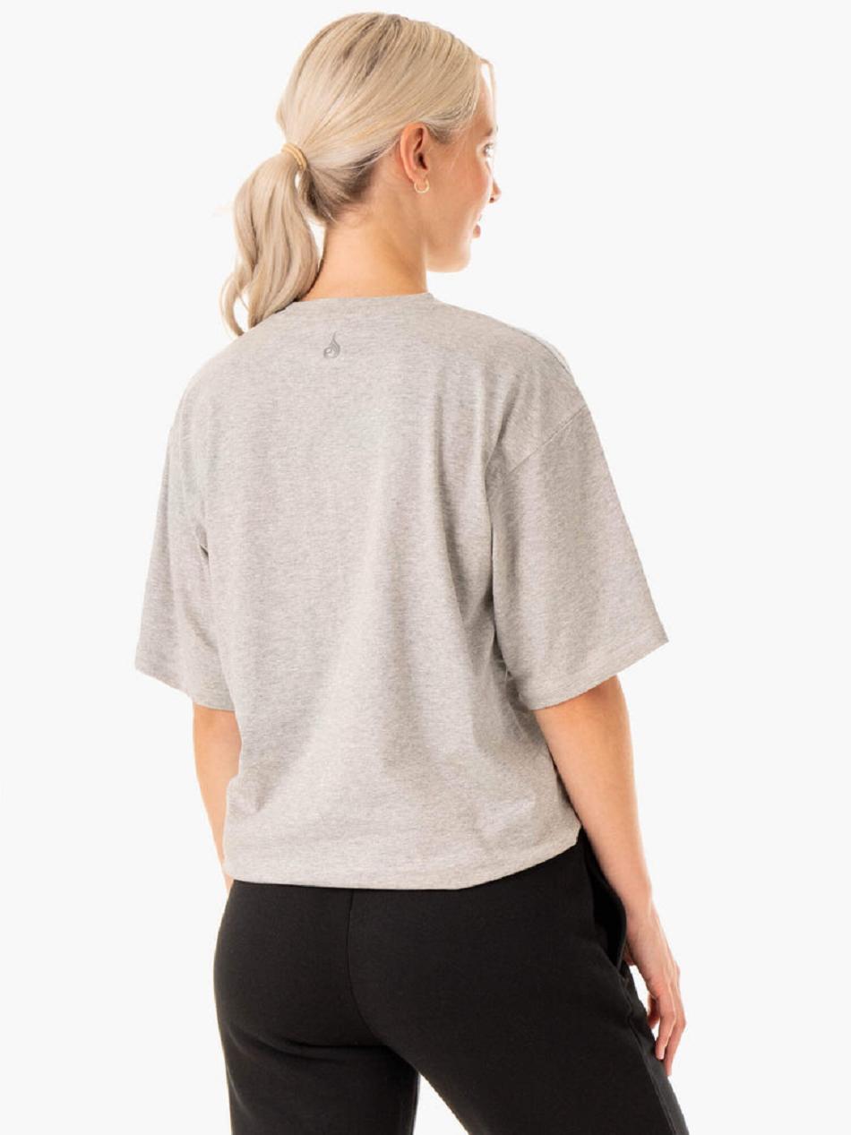 Grey Men's Ryderwear Unisex Oversized T-shirt | 177F45880