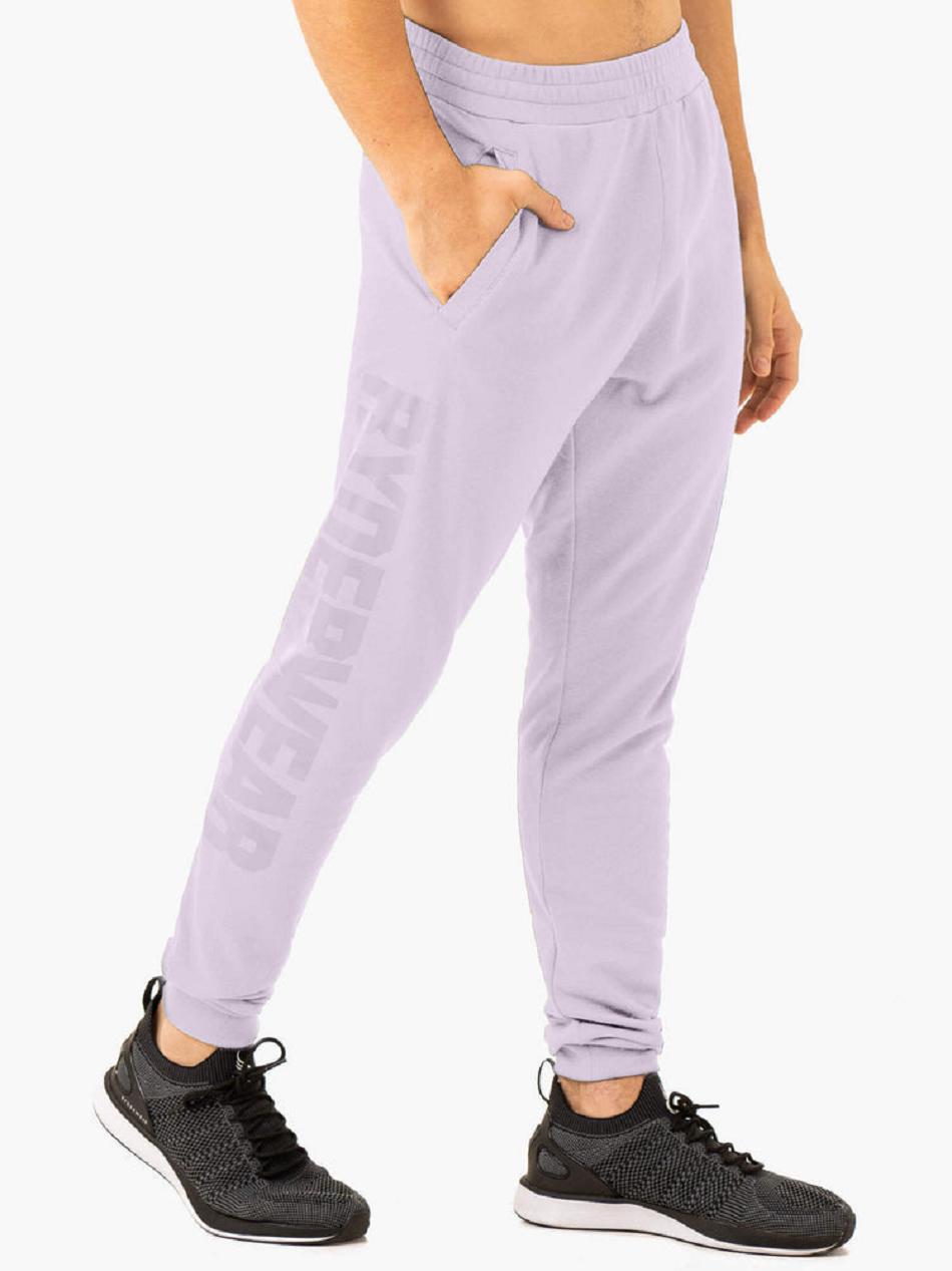 Lavender Men's Ryderwear Heritage Fleece Track Pants Active Lounge | 95FV95038