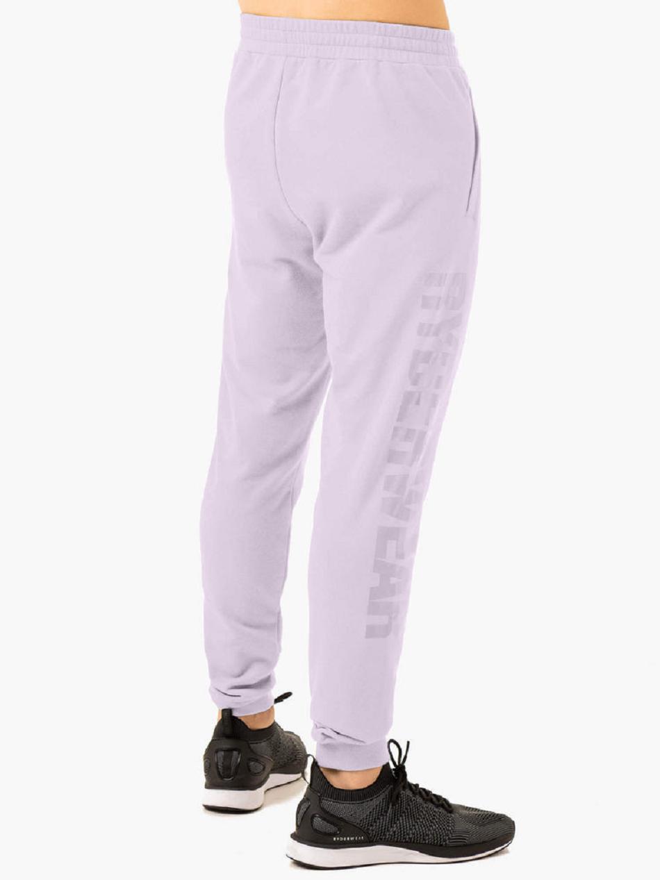 Lavender Men's Ryderwear Heritage Fleece Track Pants Active Lounge | 95FV95038
