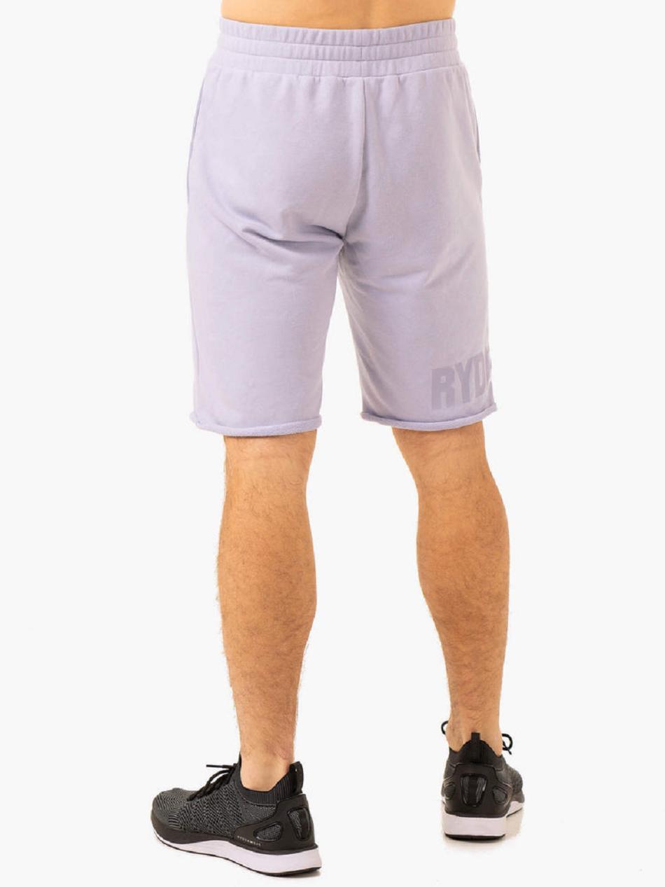 Lavender Men's Ryderwear Heritage Fleece Track Shorts Active Lounge | 98JF43650