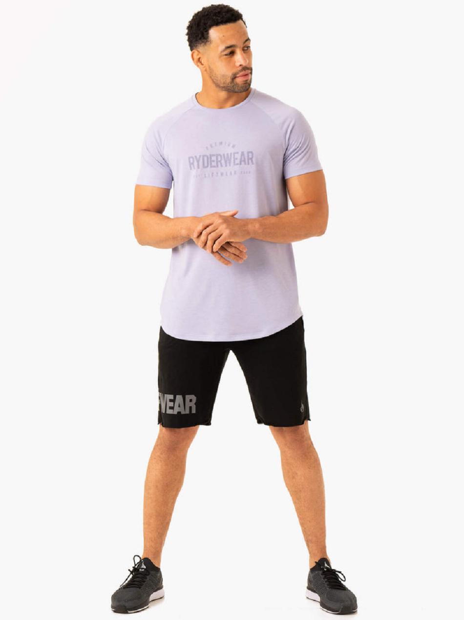 Lavender Men's Ryderwear Heritage T-shirt | V8F56522