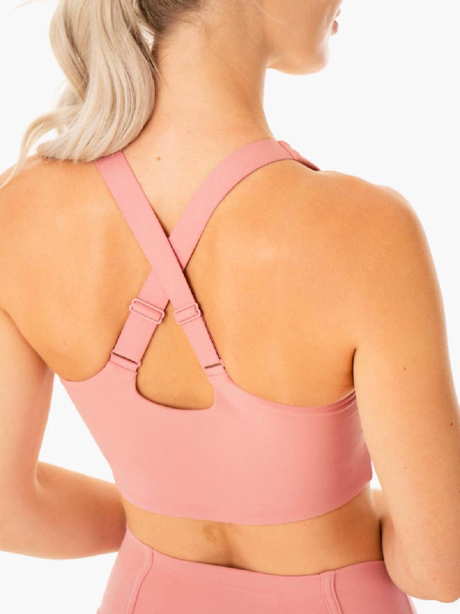 Pink Women's Ryderwear Form Sports Bras | 105Y68092