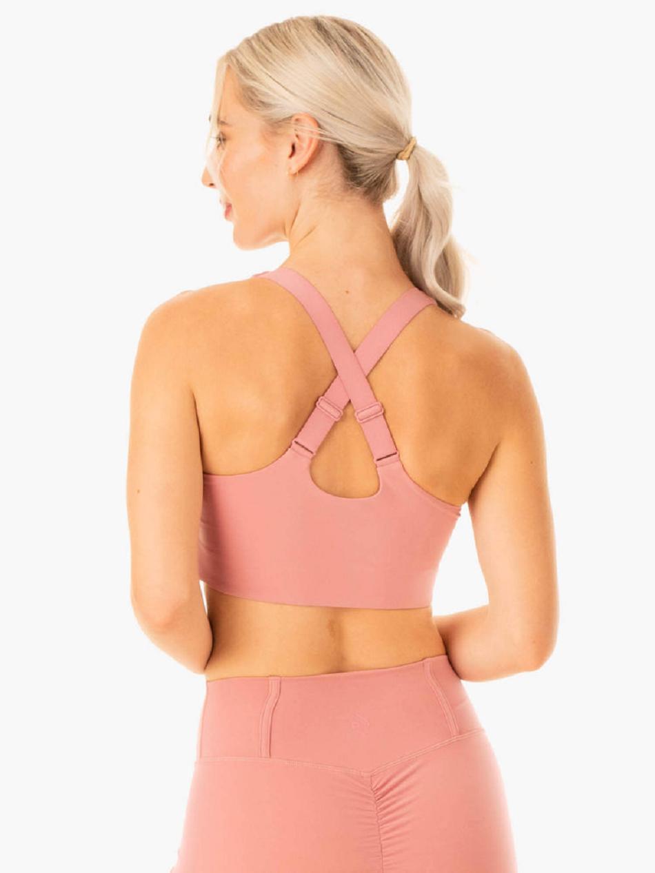 Pink Women's Ryderwear Form Sports Bras | 105Y68092