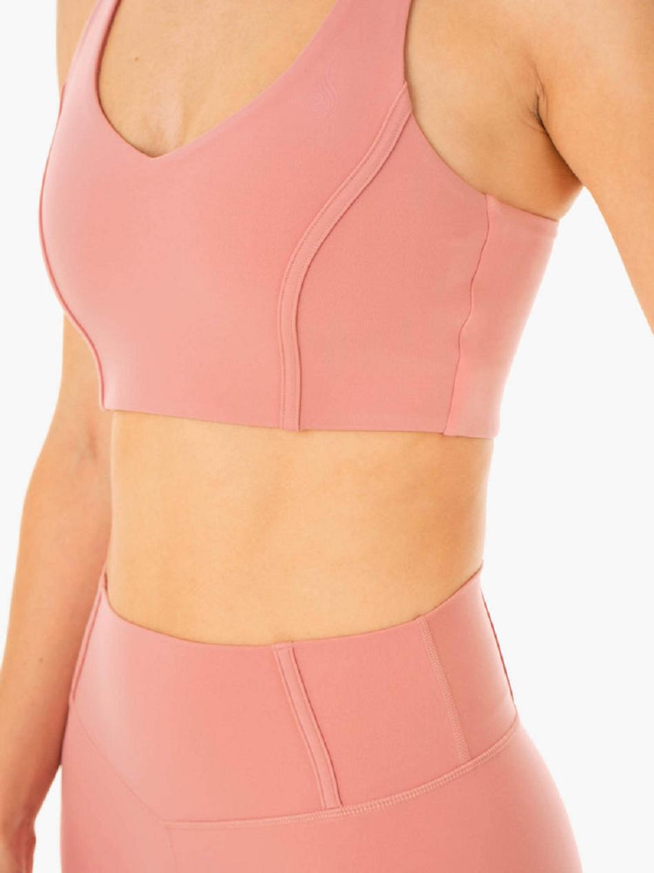 Pink Women's Ryderwear Form Sports Bras | 105Y68092
