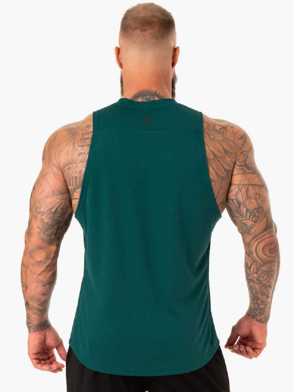 Turquoise Men's Ryderwear Lift Mesh Baller Tank Top | DF8493248