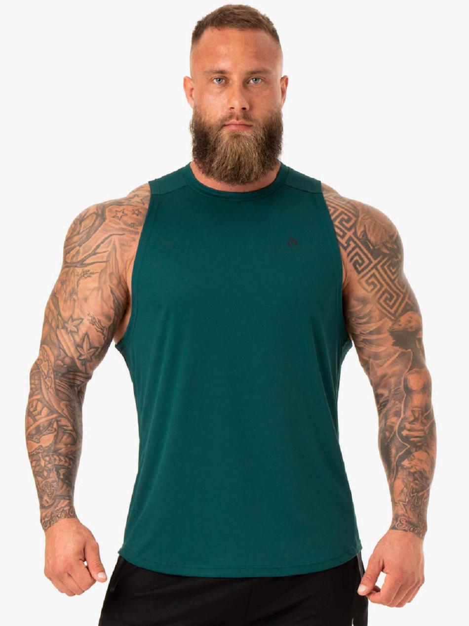 Turquoise Men\'s Ryderwear Lift Mesh Baller Tank Top | DF8493248