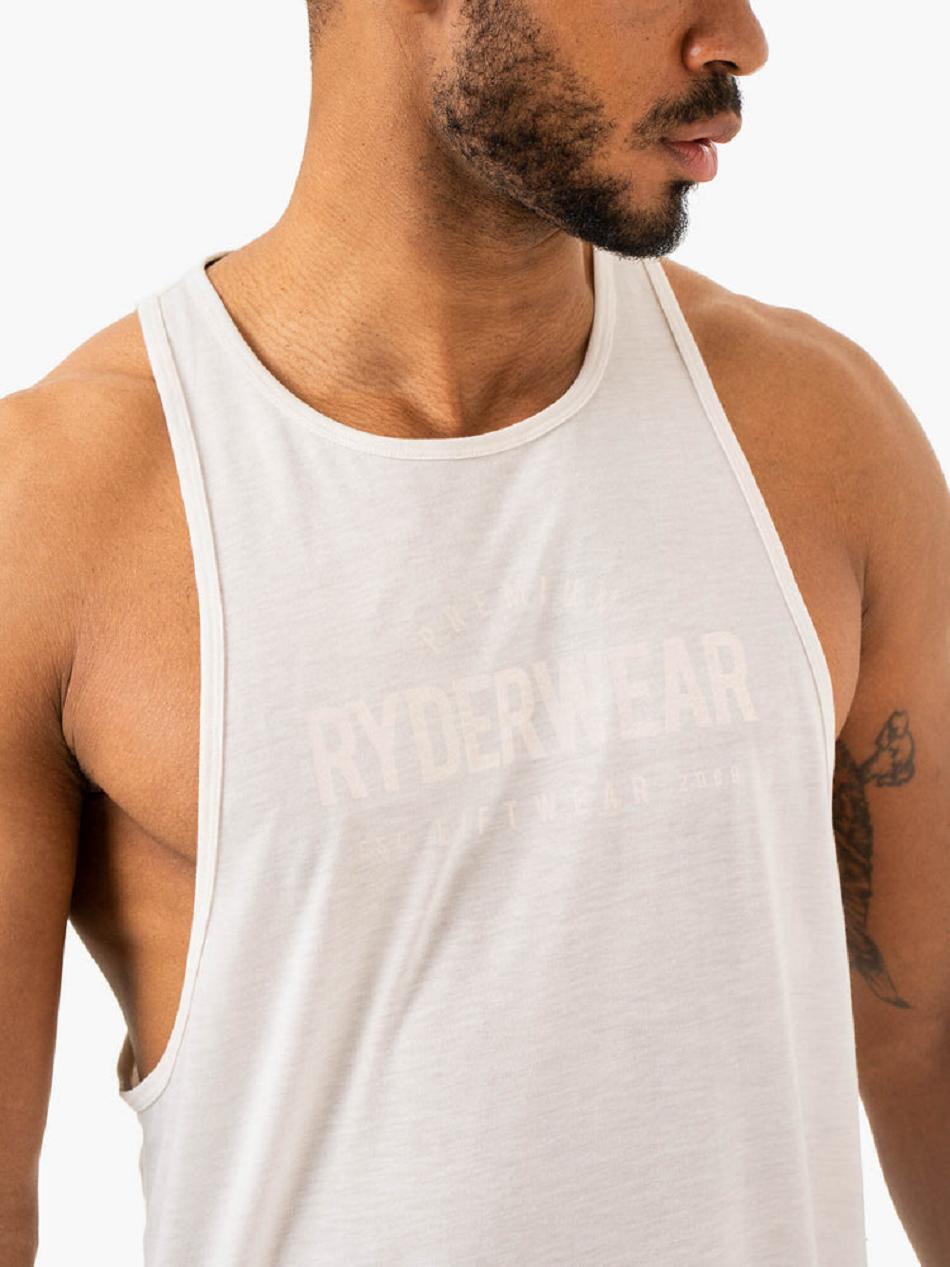 White Men's Ryderwear Heritage Baller Tanks | 81RT94313