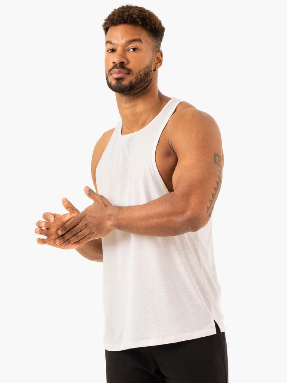 White Men's Ryderwear Heritage Baller Tanks | 81RT94313