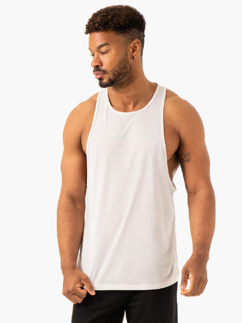 White Men\'s Ryderwear Heritage Baller Tanks | 81RT94313