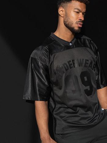 Black Men's Ryderwear Heritage Varsity Jersey Top | 93HF37675
