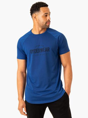 Deep Blue Men's Ryderwear Heritage T-Shirt Top | SF8832724