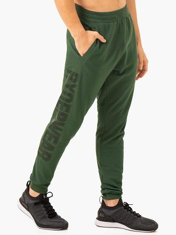 Green Men's Ryderwear Heritage Fleece Track Pants Active Lounge | A2X83819