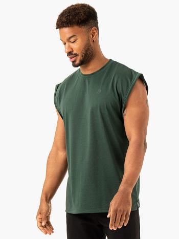 Green Men's Ryderwear Heritage Wide Cut Tank Top | YGJ10763