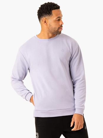 Lavender Men's Ryderwear Heritage Crew Neck Active Lounge | 94RC53233
